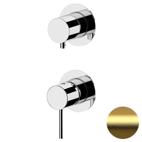 Remer X92PWBBG Смеситель для душа Remer X Style X92PWBBG, золото брашированное