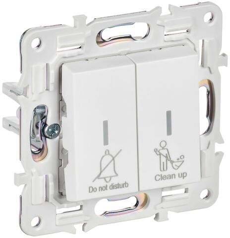 SKANDY Выключ. 2-кл. с инд. отел. 10А SK-V16W арк. бел. IEK