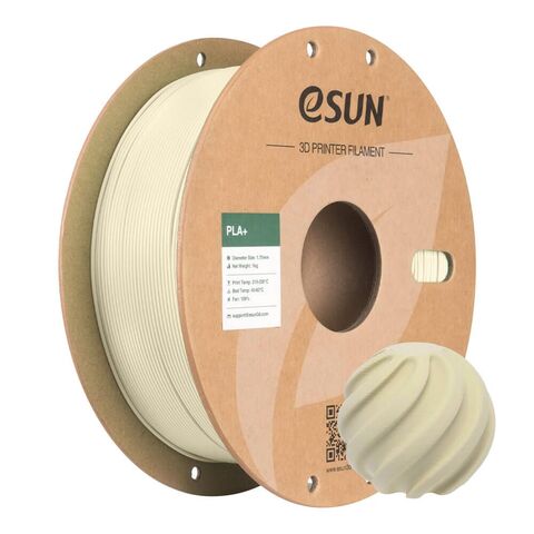 Пластик для 3D-печати eSUN PLA+, 1.75 мм, 1 кг, цвет слоновой кости, PLA+175O-BW1P1