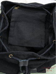 Винтажный рюкзак из ткани Virginland 51 Black