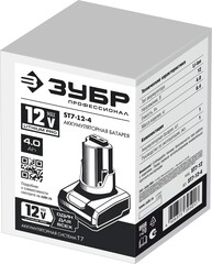 ЗУБР T7, 12 В, 4.0 А·ч, аккумуляторная батарея, Профессионал (ST7-12-4)