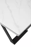 фото 8 Стол LIVORNO 180 MATT WHITE MARBLE SOLID CERAMIC / BLACK, DISAUR на profcook.ru