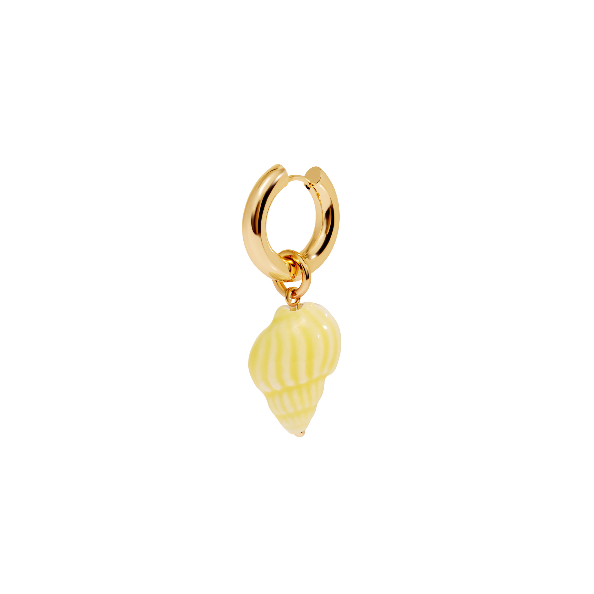 

Серьга/подвеска на купальник Ceramic Shell - Yellow