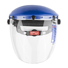 СИБИН экран 200 х 400 мм, поликарбонат 2 мм, с храповиком, защитный лицевой щиток (11086)