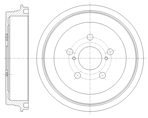 Барабан тормозной G-brake  GD-06694