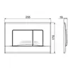 Roca 8901130B2 Roca    7.8901.1.30B.2 Active 32B Накладная панель, 2 режима, 255x18x170, Матовый хром