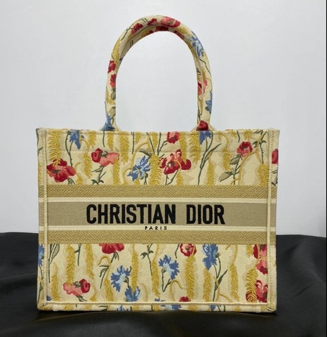 Сумка Dior Book Tote, модель маленького формата бежевый/красный