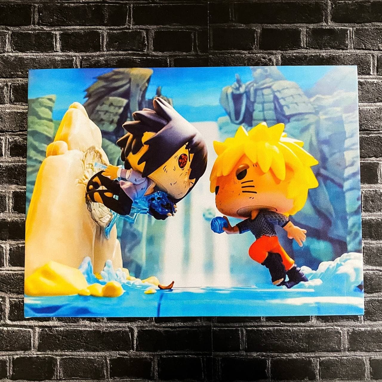 Картина на холсте Funko POP! Moment: Naruto Vs Sasuke / Картина 30х40 /  Картина для интерьера дома + магнит.(m70522) - купить по выгодной цене |  Funko POP Shop