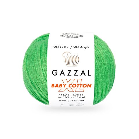 Пряжа Gazzal Baby Cotton XL 3466 мелиса