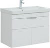 Aquanet 310150 Тумба Ирис new 80 подвесная 1 ящ. 2 фасада цв.белый глянец (310150)