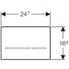 Geberit 116.092.SM.1 Панель с сенсорной клавишей смыва для унитаза