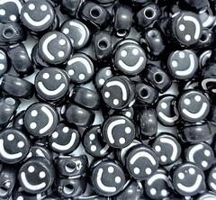 Бусины смайлики, р. 10х4 мм, 50 гр