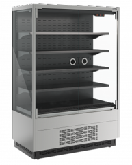 Витрина холодильная Carboma Cube 2 FC20-07 VM 1,0-1 0300 LIGHT фронт X0 бок металл (версия 2.0) (9006-9005)