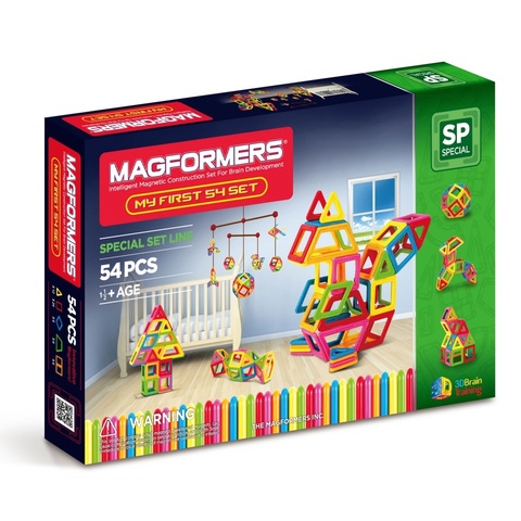 MAGFORMERS Магнитный конструктор Мой первый Магформерс 54 (63108)