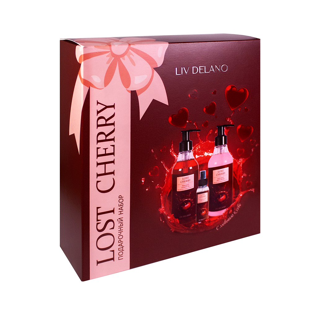 Liv-delano Подарочный набор Lost Cherry 3 ед.( Гель для душа , 250 мл,Спрей-мист,100мл,Крем для тела