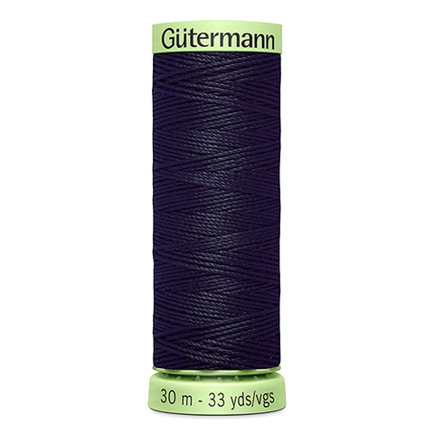 Нить Top Stitch 30/30 м для декоративной отстрочки, Gutermann, 665 сине-черный