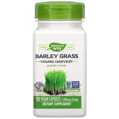 Nature's Way, Barley Grass, Young Harvest, 1,500 mg, 100 Vegan Capsules