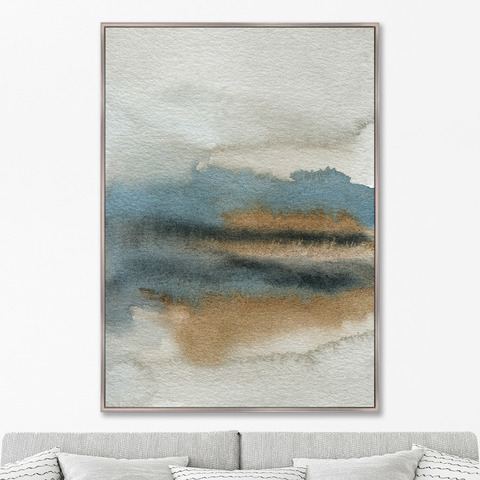 Marina Sturm - Репродукция картины на холсте Lakeside in the morning fog, 2021г.