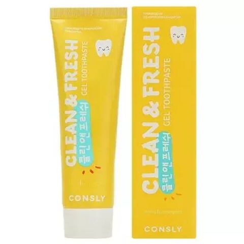 Consly Clean&Fresh Toothpaste Honey and Lemongrass Паста зубная гелевая укрепляющая с экстрактами мёда и лемонграсса