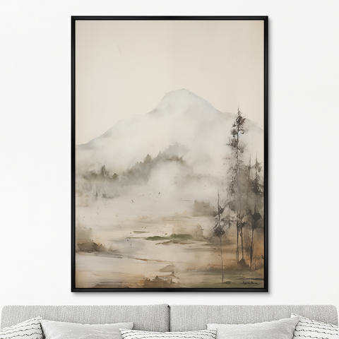 ArtNoMore - Репродукция картины на холсте Landscape collection, Mountain Mist, No 2, 2024г.