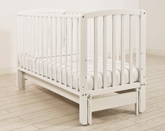 Кровать детская К-2005-3м "Бьянка" маятник продольный (белая)