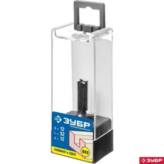 ЗУБР 12 x 32 мм, хвостовик 12 мм, фреза пазовая прямая, Профессионал (28780-12-32-12)