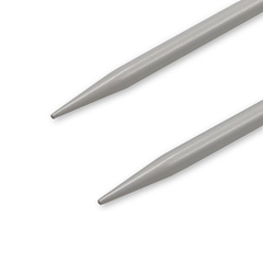 Спицы прямые  KnitPro BasixAluminum 4,5мм/35см, серебристые, 2шт
