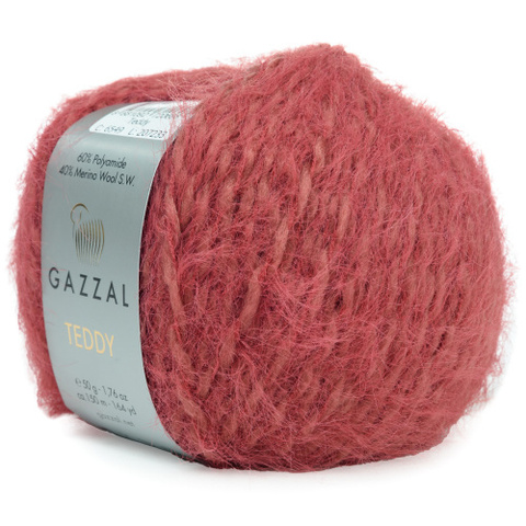 Пряжа Gazzal Teddy 6549 гранат