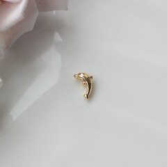 Подвеска спейсер Дельфин 9*6 мм, позолота, П572