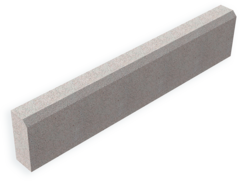 Бордюр тротуарный вибропрессованный 100.20.80 серый (МДМ)