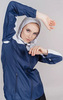 Беговой ветро и водозащитный костюм Nordski Rain Grey/Navy женский