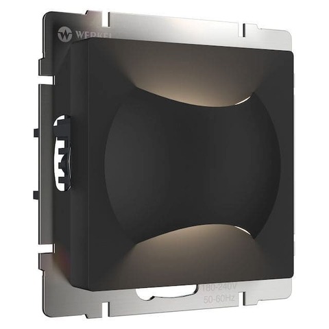 Подсветка пола/лестниц Moon LED, свечение вниз/вверх. Цвет Чёрный матовый. Werkel(Веркель). Встраиваемые механизмы. a060197 / W1154508