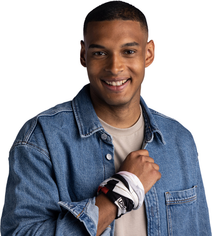 Картинка бандана-труба Buff CoolNet Ethy Ivory - 7