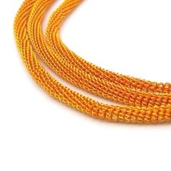 Канитель мягкая, витая KAN/DN, 3 мм, матовый, оранжевый