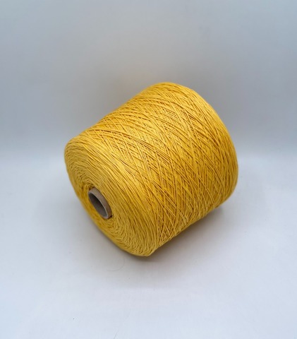 Бобинная пряжа (пр.Италия), art.Cotone, 350м/100 гр. 100%Хлопок, цвет-Лимон , арт.34852