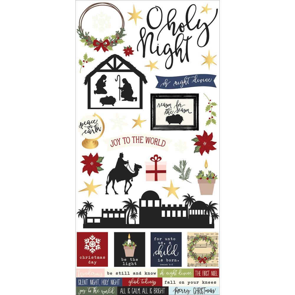 Стикеры Simple Sets O Holy Night Cardstock Stickers