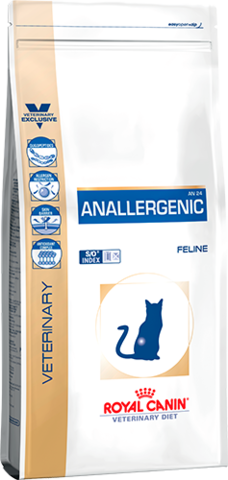 Для кошек с тяжелой формой пищевой аллергии/непереносимости