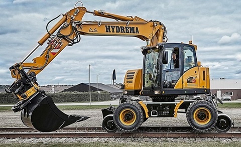 Железнодорожный экскаватор Hydrema MX16 Rail / MX20 Rail