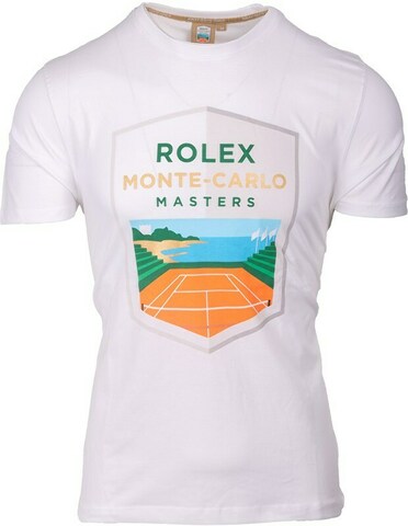 Теннисная футболка Monte-Carlo Rolex Masters Logo Print T-Shirt - white