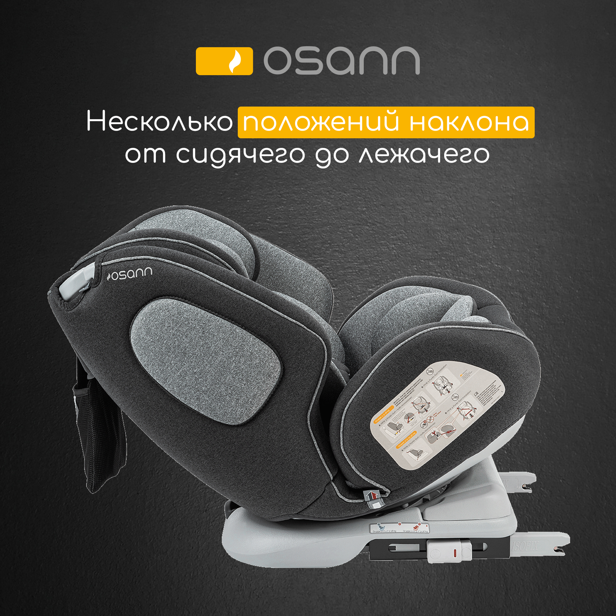 Детское автокресло Osann One360 Universe Grey
