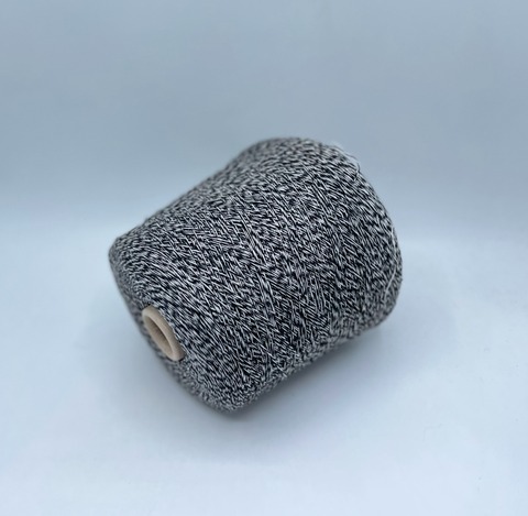 The Royal collection (пр.Италия).art-ECO 2/21 1050м/100гр, 50%Меринос, 50%Кашемир, цвет-Черно-белое мулине(255/601), арт.34331