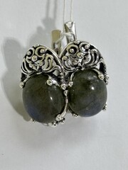 Фирюза (серьги из серебра)