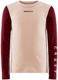 Тёплый Комплект термобелья Craft Core Warm Baselayer розово-бордовый детский