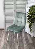 фото 1 Стул BARI UF910-15 LIGHT GREEN, велюр / белый каркас М-City на profcook.ru