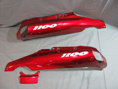 Комплект пластика Kawasaki zzr1100-2 93-01 красный