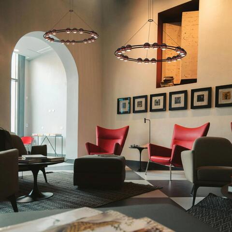 Подвесной светодиодный светильник Favourite Sturm 4561-7P