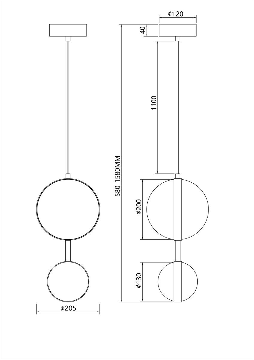 Подвесной светодиодный светильник Favourite Asterismo 4448-2P