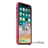 Leather Case iPhone X/XS Pink Fuchsia (Розовый)