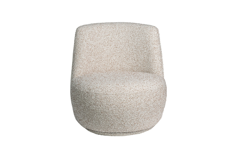 Кресло поворотное рогожка 73х75х75см Garda Decor бежевое