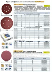 Круги шлифовальные на липкой основе ПРАКТИКА 6 отверстий, 150 мм P100 (5шт.) (919-129)